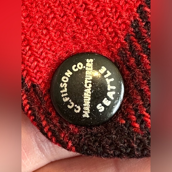 Vintage 1940s Filson Mackinaw Cruiser men’s large, red and black, MUSEUM GRADE! - Picture 7 of 9